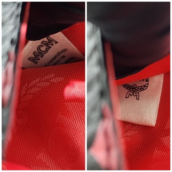 Authentic MCM Leather Color Splash Logo Mini Crossbody Bag Black - Picture 7 of 15